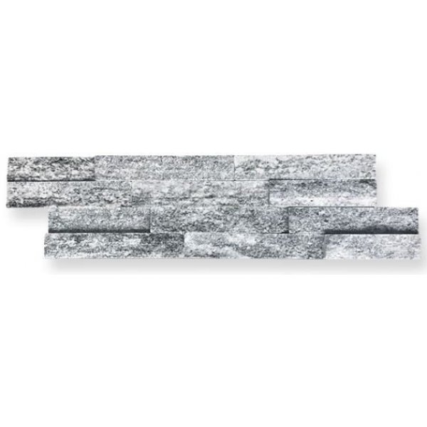 Muretto lineare in quarzite grigio metal - scatola da 0,432 MQ